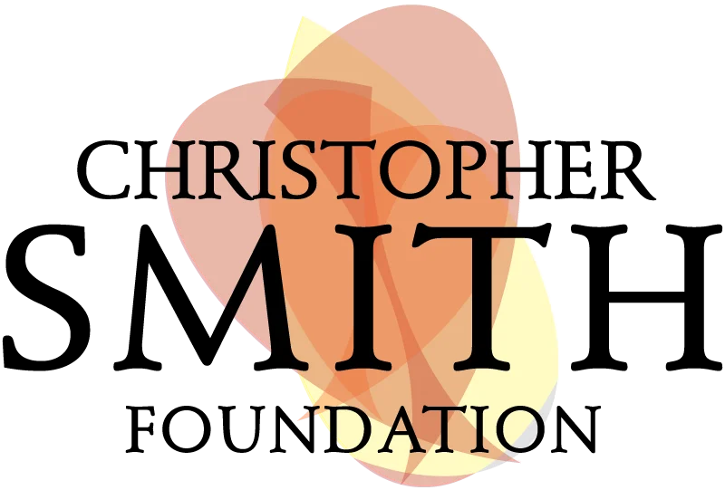 The logo of the Christopher Smith Foundation with overlapping red and yellow shapes, representing the organization's mission to provide caregiver support and disability advocacy.| A Non Profit For Caregivers | Christopher Smith Foundation