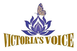 A purple lotus with a butterfly above, symbolizing transformation, is accompanied by the text "Victoria's Voice" in gold. This image represents the Christopher Smith Foundation's commitment to caregiver support and disability advocacy.| A Non Profit For Caregivers | Christopher Smith Foundation